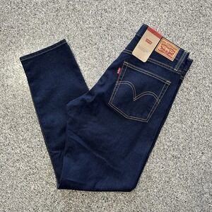 Levis Jeans Womens 27x28 Wedgie Fit Straight Leg Dark Wash Stretch Button Fly